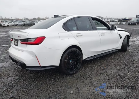 2021 BMW M3 Sedan z USA, uszkodzony, nr VIN WBS53AY09MFL28827